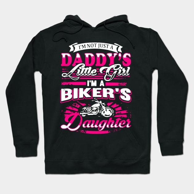 Biker's Daughter Hoodie by DesignShirt